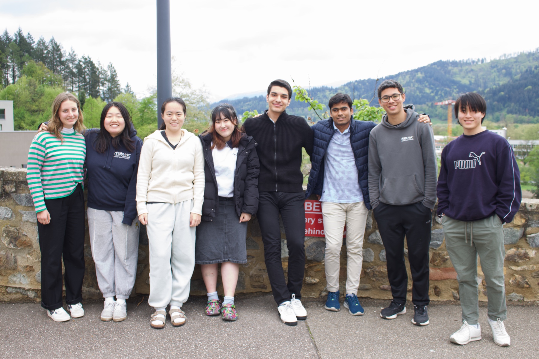 English2Success team standing together outdoors